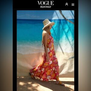 Trina Turk La Concha Maxi Dress Large